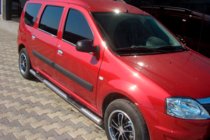 Renault Logan MCV 2005-2013 Rury Boczne (2 szt., Stal Nierdzewna) zdjęcia 1