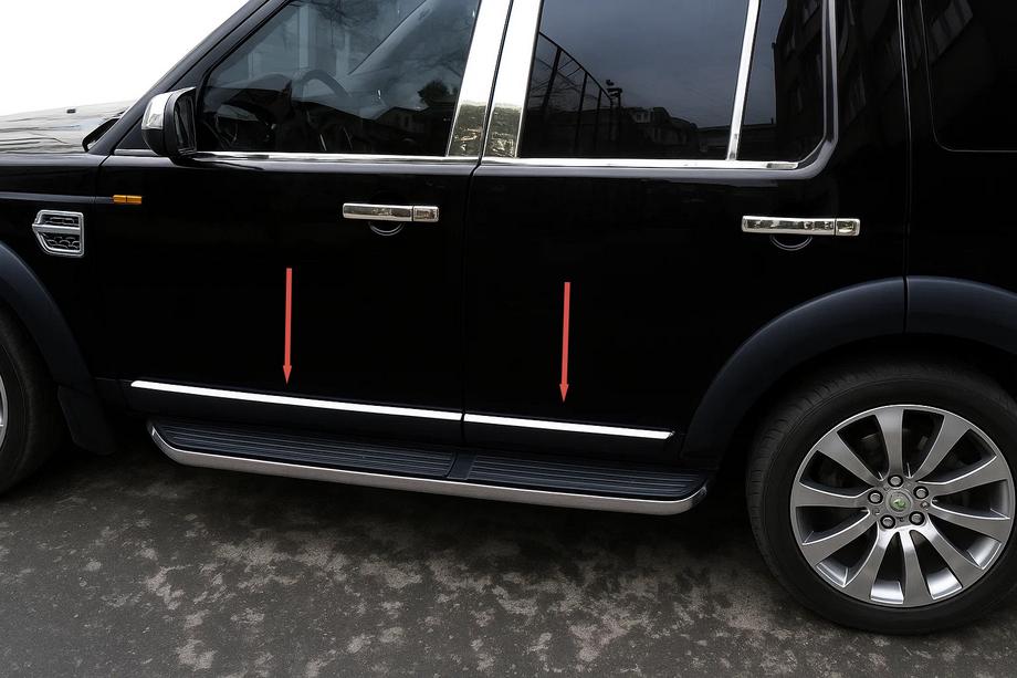 Land Rover Discovery IV 2009-2017 Listwy drzwiowe OmsaLine (4 szt., stal nierdzewna) Image