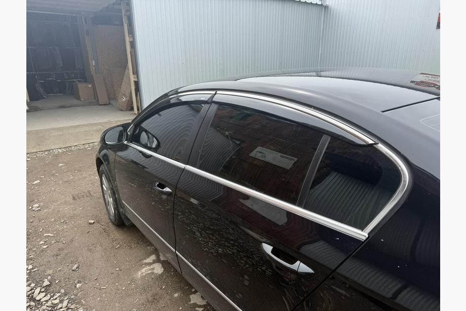 Volkswagen Passat B7 2012-2015 Deflektory szyb z listwą chromowaną SD (EU, 4 szt, Niken) Zdjęcia 6