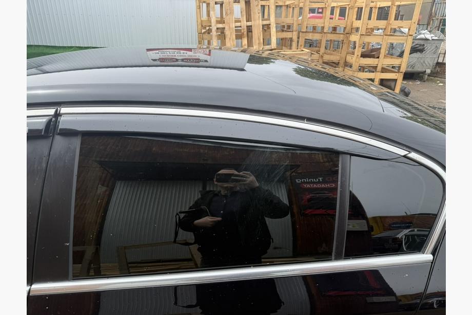 Volkswagen Passat B7 2012-2015 Deflektory szyb z listwą chromowaną SD (EU, 4 szt, Niken) Zdjęcia 2