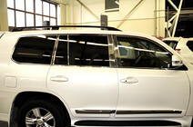 Toyota Land Cruiser 200 2007-2021 Kompletne listwy okien i słupków stal nierdzewna zdjęcia 15