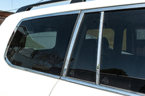 Toyota Land Cruiser 200 2007-2021 Kompletne listwy okien i słupków stal nierdzewna zdjęcia 12