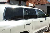 Lexus LX570/450d 2008-2022 Kompletne listwy okien i słupków stal nierdzewna zdjęcia 14