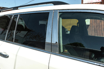 Lexus LX570/450d 2008-2022 Kompletne listwy okien i słupków stal nierdzewna zdjęcia 9