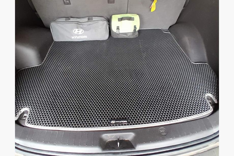 Hyundai Santa Fe 2 2006-2012 Mata bagażnika (EVA, czarna) (5-miejscowy) Image