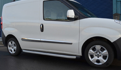 Fiat Doblo II 2010-2022 Listwy Drzwiowe Stal Nierdzewna (4 szt.) OmsaLine - Włoska Stal Nierdzewna zdjęcia 3