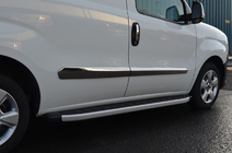 Fiat Doblo II 2010-2022 Listwy Drzwiowe Stal Nierdzewna (4 szt.) OmsaLine - Włoska Stal Nierdzewna zdjęcia 6