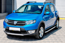 Renault Sandero 2013-2022 Progi Boczné Fullmond (2 szt., Aluminium) zdjęcia 1