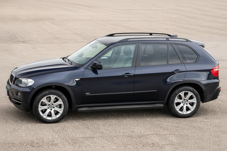 BMW X5 E70 2007-2013 Progi Boczné Allmond Black (2 szt., Aluminium) Image