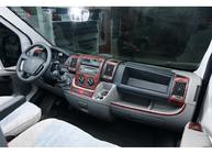 Fiat Ducato 2006-2025 Nakładki na deskę rozdzielczą (2006-2014) Drewno zdjęcia 4