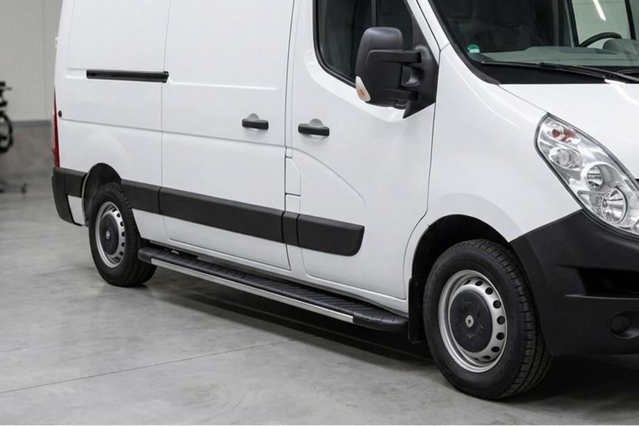 Opel Movano 2010-2021 Progi boczne Bosphorus Grey (2 szt., aluminium) Image