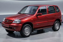 Chevrolet Niva 1998-2020 Progi Boczné Maya Red (2 szt., Aluminium) zdjęcia 1