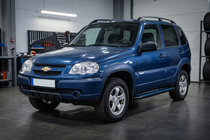 Chevrolet Niva 1998-2020 Progi Boczné Maya Blue (2 szt., Aluminium) zdjęcia 1