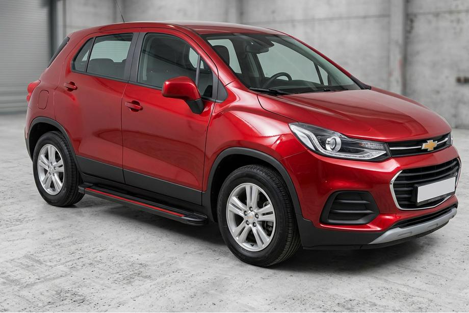Chevrolet Trax 2012-2023 Progi Boczné Maya Red (2 szt., Aluminium) Image