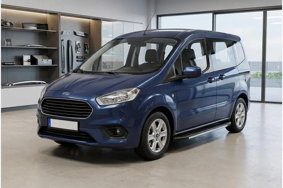 Ford Courier 2014-2023 Progi boczne Bosphorus Grey (2 szt., aluminium) Image