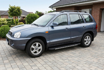 Hyundai Santa Fe 1 2000-2006 Progi boczne Bosphorus Grey (2 szt., aluminium) zdjęcia 1