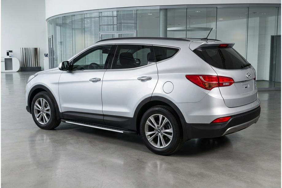 Hyundai Santa Fe 3 2012-2018 Progi boczne Bosphorus Grey (2 szt., aluminium) Image