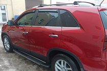 Kia Sorento II XM 2009-2014 Progi boczne Bosphorus Grey (2 szt., aluminium) 2013-2016 zdjęcia 9