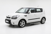 Kia Soul I 2008-2013 Progi boczne Bosphorus Grey (2 szt., aluminium) zdjęcia 1