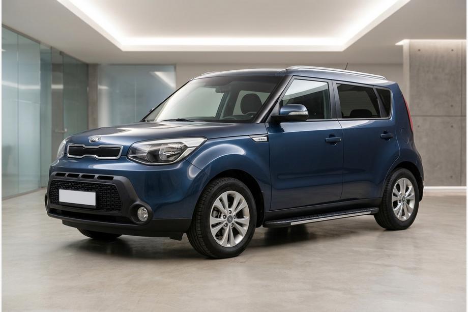 Kia Soul II 2013-2018 Progi boczne Bosphorus Grey (2 szt., aluminium) Image