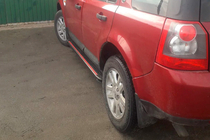 Land Rover Freelander II 2006–2014 Progi Boczné Maya Red (2 szt., Aluminium) zdjęcia 3