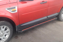 Land Rover Freelander II 2006–2014 Progi Boczné Maya Red (2 szt., Aluminium) zdjęcia 1