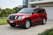 Nissan Patrol Y62 2010-2024 Progi Boczné Maya Red (2 szt., Aluminium) zdjęcia 1