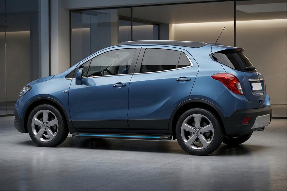 Opel Mokka 2012-2021 Progi Boczné Maya Blue (2 szt., Aluminium) Image