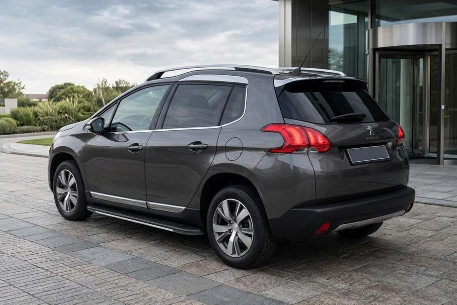 Peugeot 3008 2008-2016 Progi boczne Bosphorus Grey (2 szt., aluminium) Image
