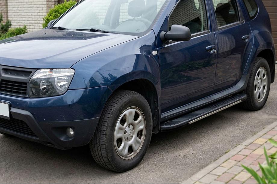 Renault Duster 2008–2017 Progi boczne Bosphorus Grey (2 szt., aluminium) Image