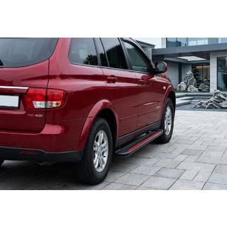 Progi Boczné Maya Red (2 szt., Aluminium) SsangYong Kyron 2005-2014 zdjęcia 1