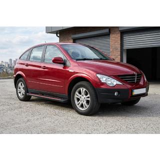 Progi Boczné Maya Red (2 szt., Aluminium) SsangYong Action 2005-2018 zdjęcia 1