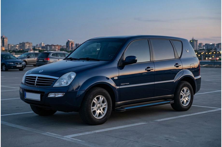 SsangYong Rexton I 2001-2017 Progi Boczné Maya Blue (2 szt., Aluminium) Image