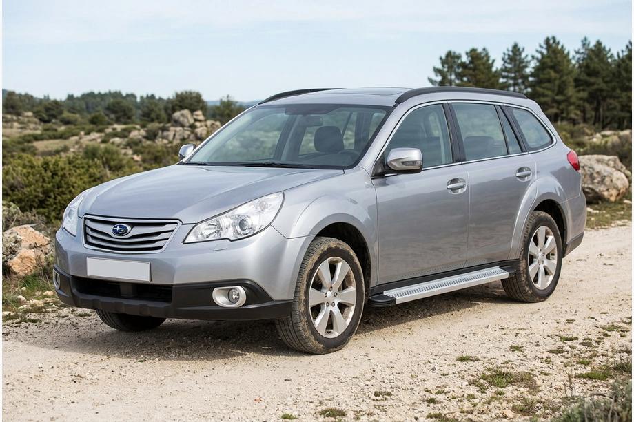 Subaru Outback 2009-2014 Progi Boczne Maya V2 (2 szt., Aluminium) Image