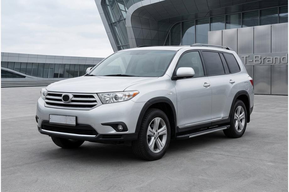 Toyota Highlander 2008-2013 Progi boczne Bosphorus Grey (2 szt., aluminium) Image