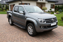 Volkswagen Amarok 2010-2022 Progi boczne Bosphorus Grey (2 szt., aluminium) zdjęcia 1