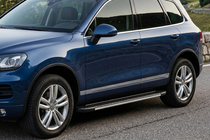 Porsche Cayenne 2003–2010 Progi boczne Bosphorus Grey (2 szt., aluminium) zdjęcia 1