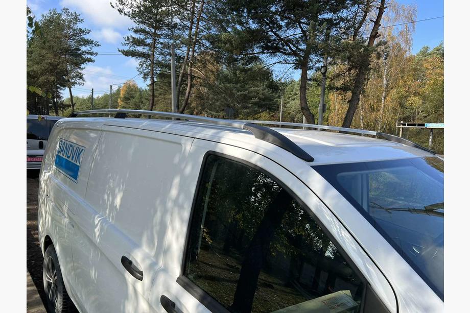 Mercedes Vito/V-class W447 2014- Relingi Dachowe Chrom DDU (Stopy Plastikowe) Krótki Rozstaw Osi (SHORT) Zdjęcia 2
