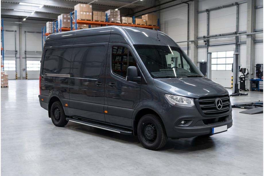 Mercedes Sprinter W907/W910 2018- Progi boczne Bosphorus Grey (2 szt., aluminium) Image