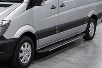 Volkswagen Crafter 2006-2016 Progi boczne Bosphorus Grey (2 szt., aluminium) Long/ExtraLong zdjęcia 1