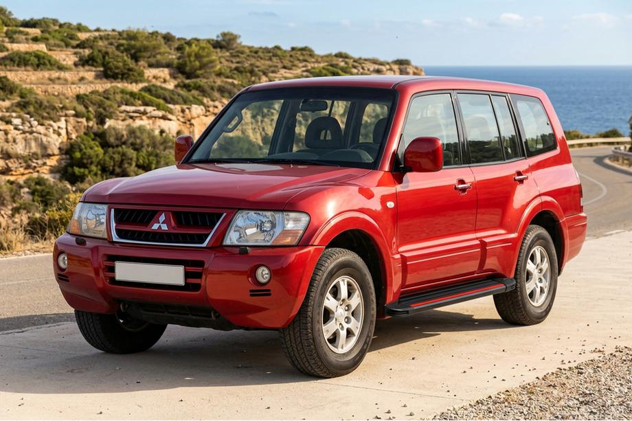 Mitsubishi Pajero Wagon III 1999-2006 Progi Boczné Maya Red (2 szt., Aluminium) Image