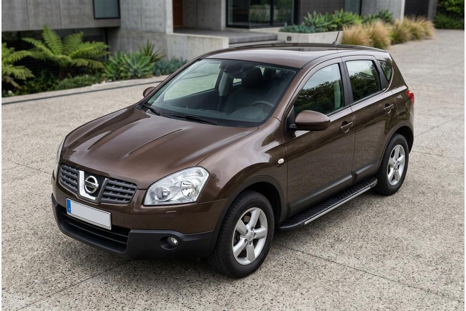 Nissan Qashqai 2007-2010 Progi boczne Bosphorus Grey (2 szt., aluminium) Image