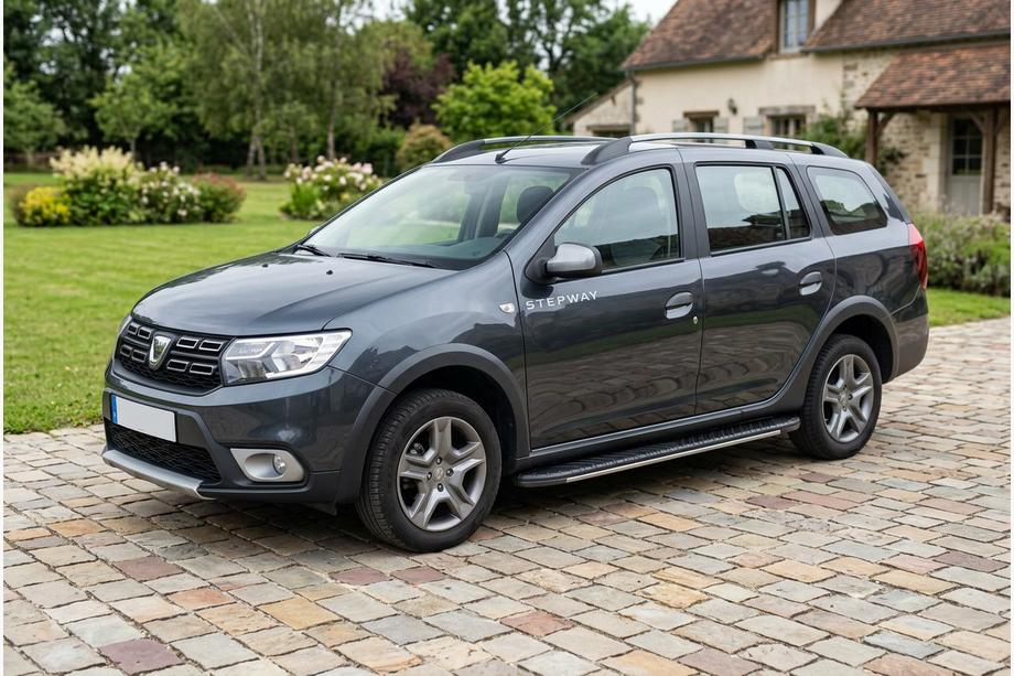Dacia Logan MCV 2013-2020 Progi boczne Bosphorus Grey (2 szt., aluminium) Image