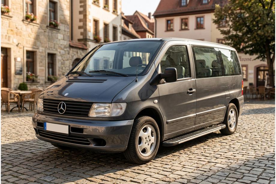 Mercedes Vito W638 1996-2003 Progi boczne Bosphorus Grey (2 szt., aluminium) Image