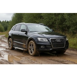 Progi Boczné New Vision Grey (2 szt., Aluminium) Audi Q5 2008-2017 zdjęcia 1
