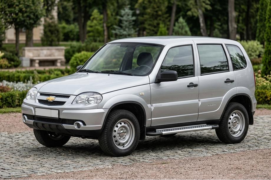 Chevrolet Niva 1998-2020 Progi Boczné New Vision Grey (2 szt., Aluminium) Image