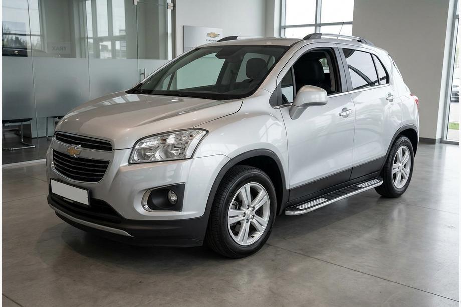Chevrolet Trax 2012-2023 Progi Boczné Tayga V2 (2 szt., Aluminium) Image