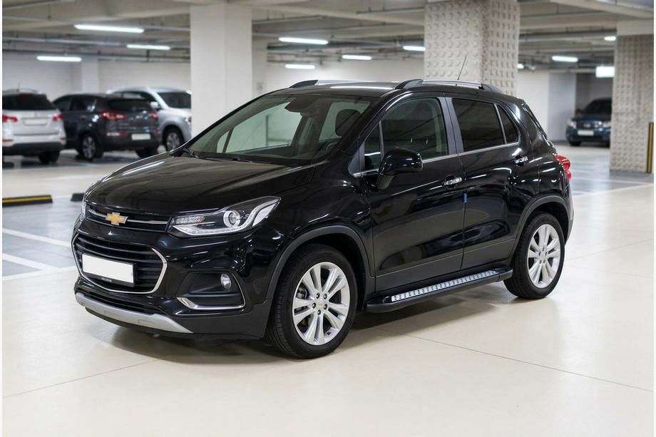 Chevrolet Trax 2012-2023 Progi Boczne New Vision Black (2 szt., Aluminium) Image