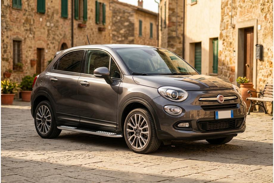 Fiat 500X 2014-2024 Progi Boczné Tayga V2 (2 szt., Aluminium) Image