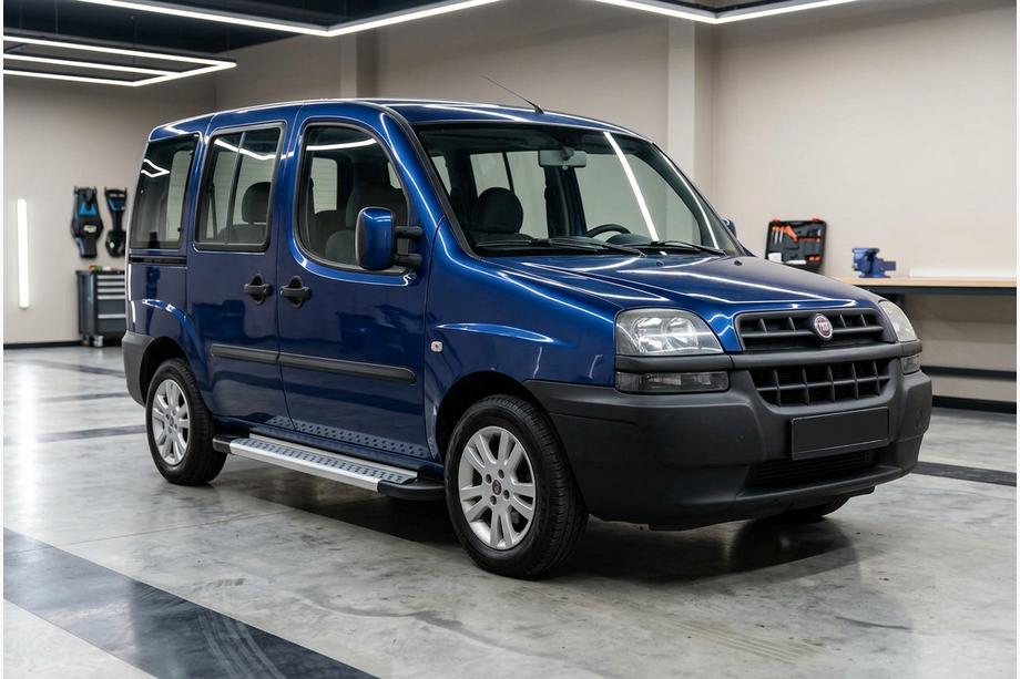 Fiat Doblo I 2005-2010 Progi Boczné New Vision Grey (2 szt., Aluminium) Baza Standardowa Image
